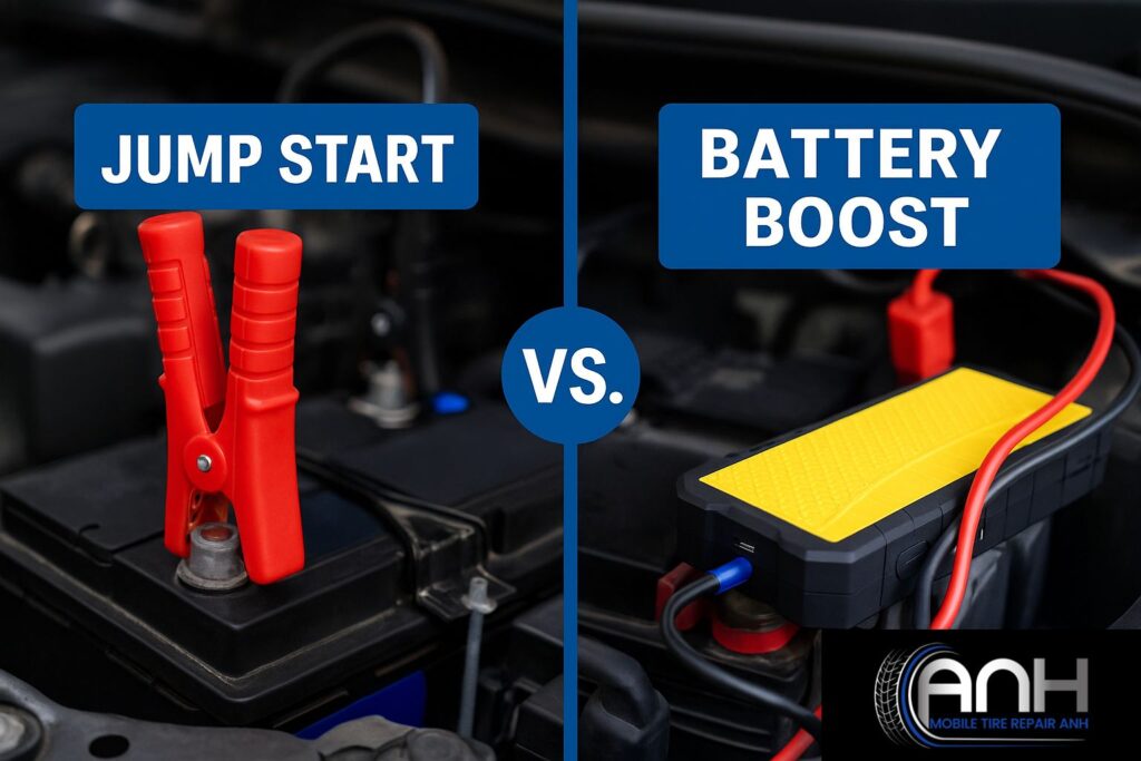 Battery boost vs jump start in Edmonton